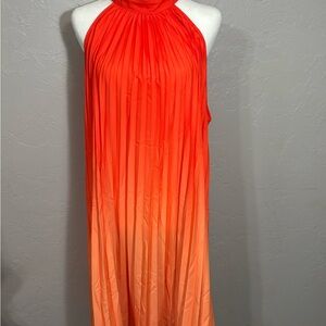 Elegant Ombre Halter Maxi Dress